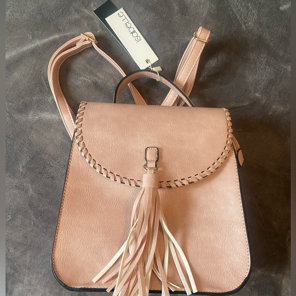 Vegan leather backpack